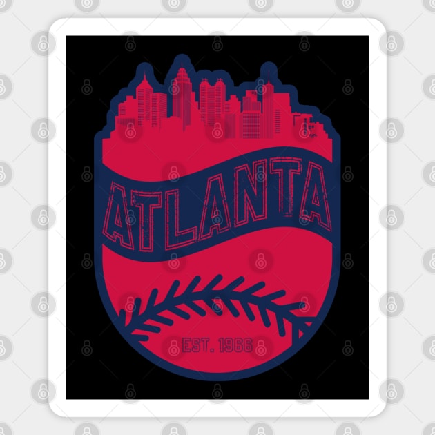 Atlanta Baseball 02 Magnet by Juancuan